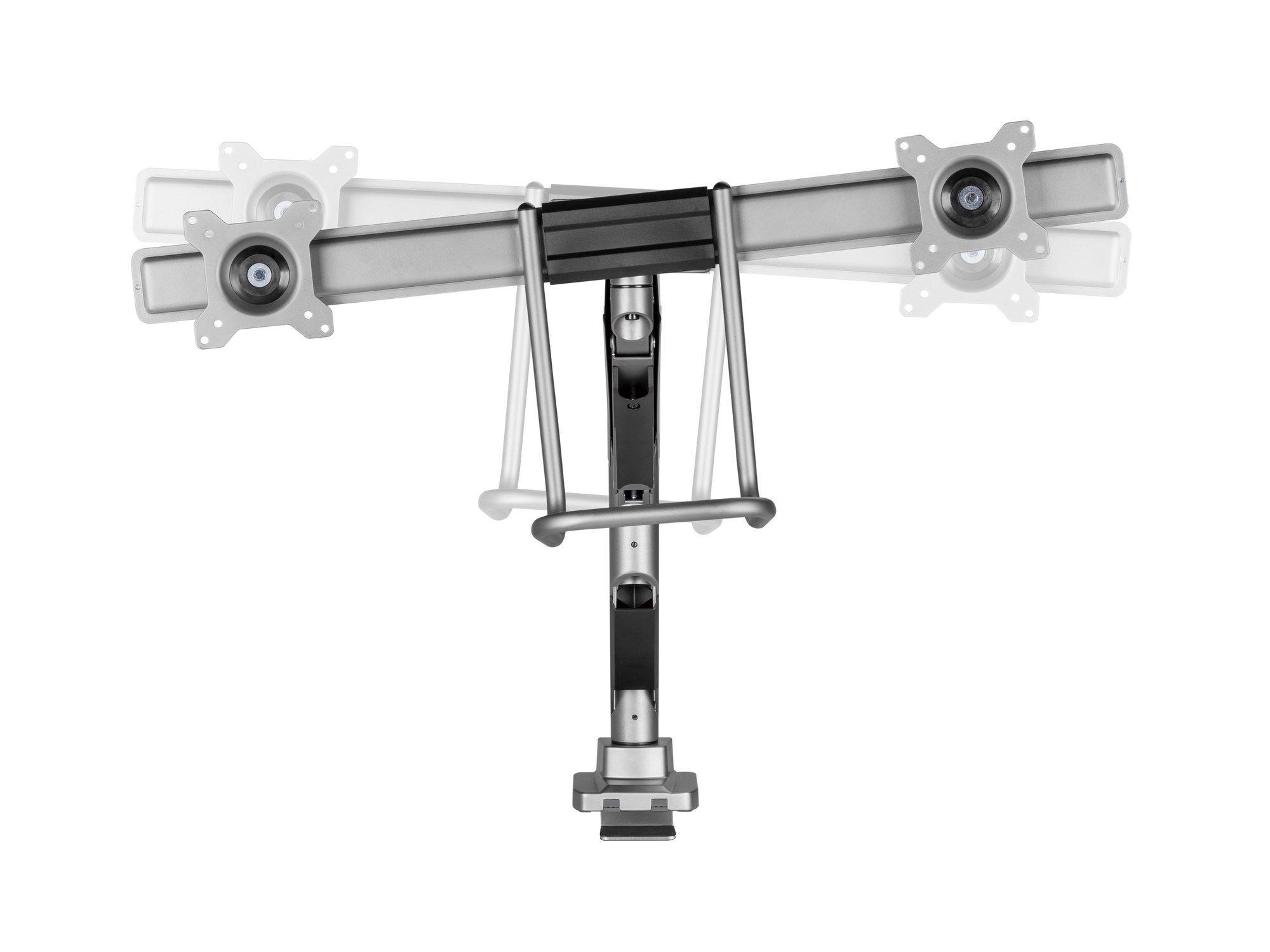Suporte de Secretária para Dois Monitores EQUIP 650161 (100 x 100 mm - 75 x 75 mm - 81,3 cm - Prateado), miniatura 3