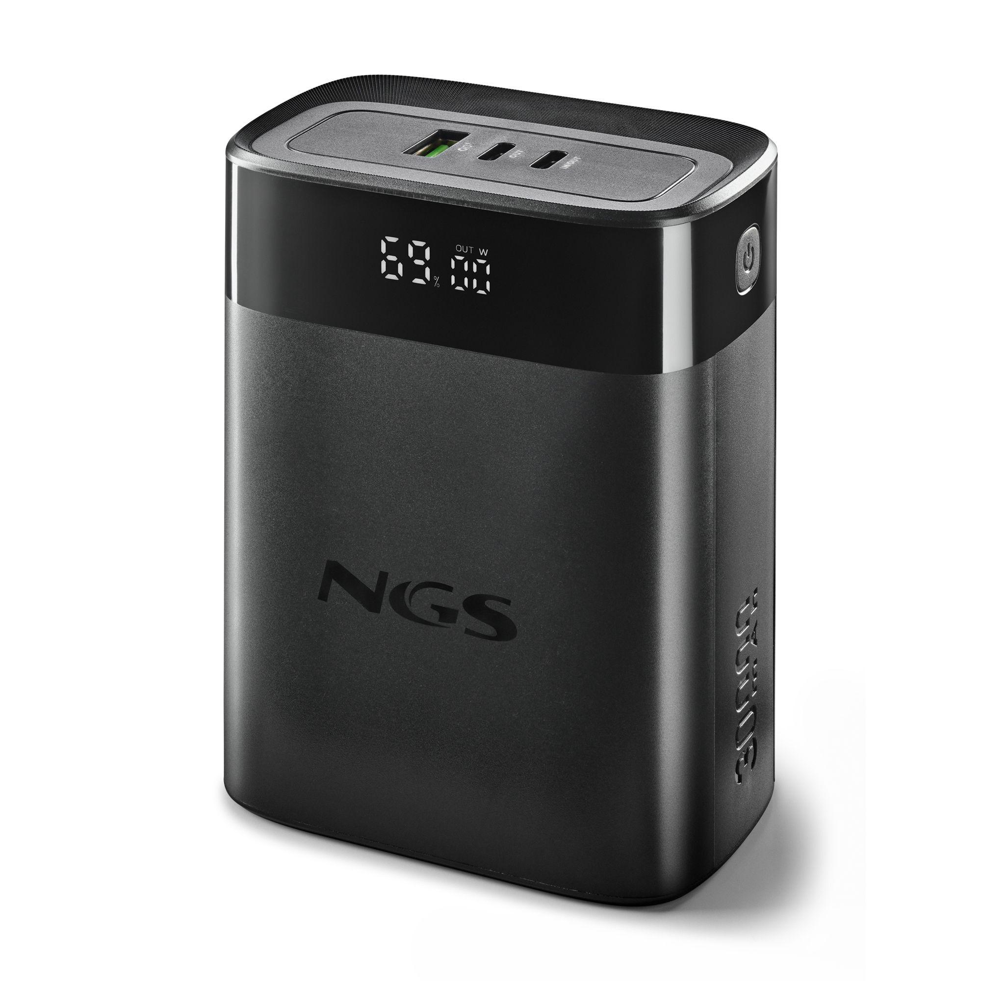 Bateria Externa NGS TWIX30 (30000 mAh - 111 Wh - USB Type-C - Preto)