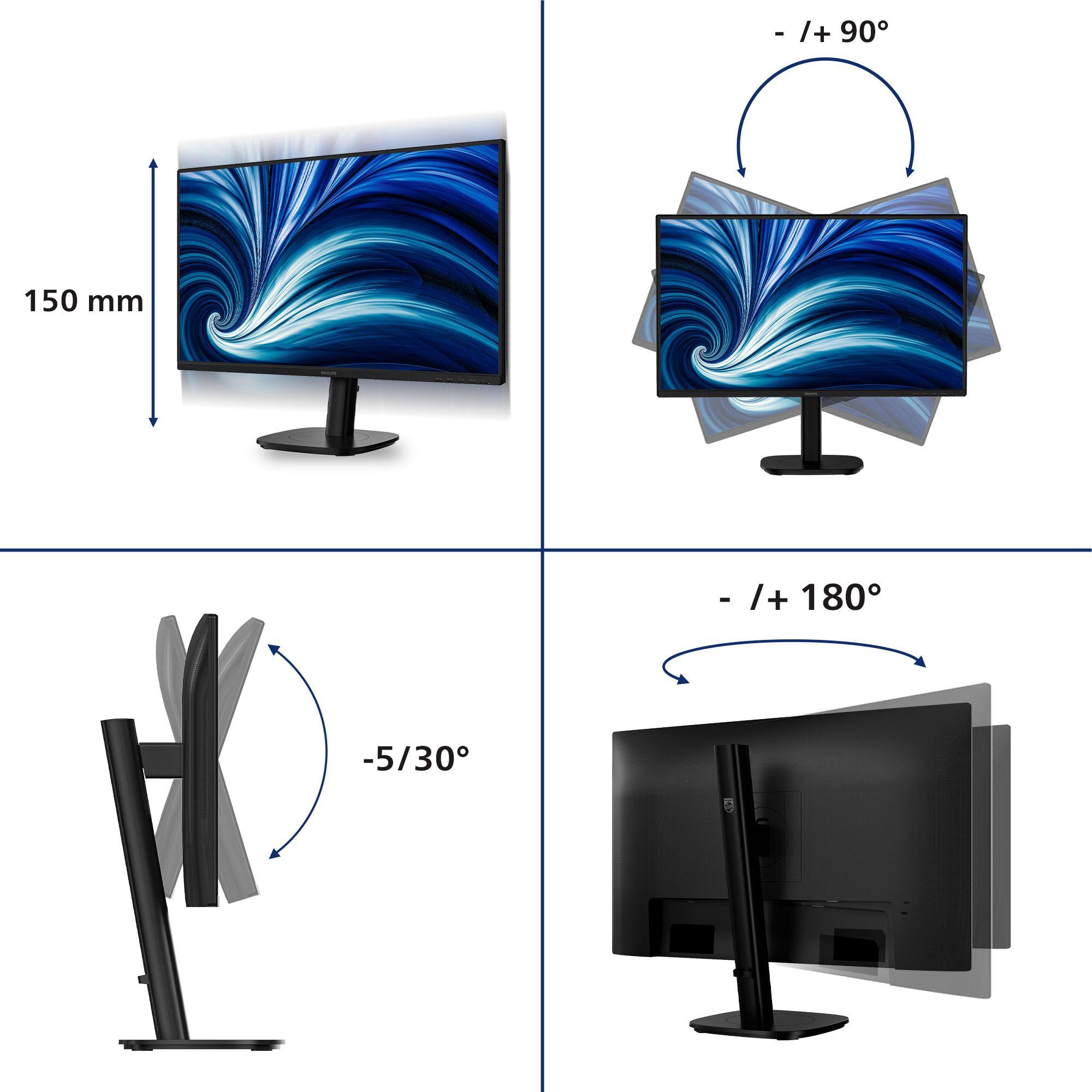 Monitor PHILIPS 27B2N3200A/00 (27" - IPS - 120 Hz - Preto) — miniatura 3