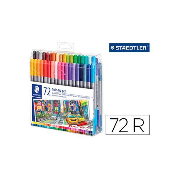 Marcadores de Fibra de Dupla Ponta STAEDTLER 3200 TB72 (Cores sortidas), miniatura 2