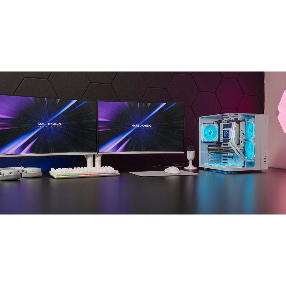 Caixa PC MARS GAMING MC-INFINIOLITEW (ATX, micro ATX, Mini-ITX - Torre média - Vidro temperado - Branco) — miniatura 7