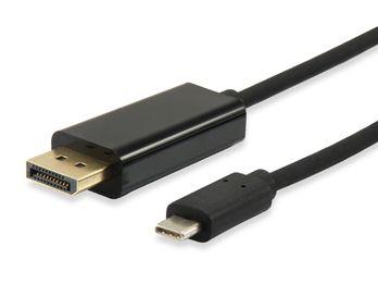 Cabo USB-C para DisplayPort EQUIP 133467 (1,8 m - USB Type-C macho, forma reta - DisplayPort macho, forma reta - Preto)