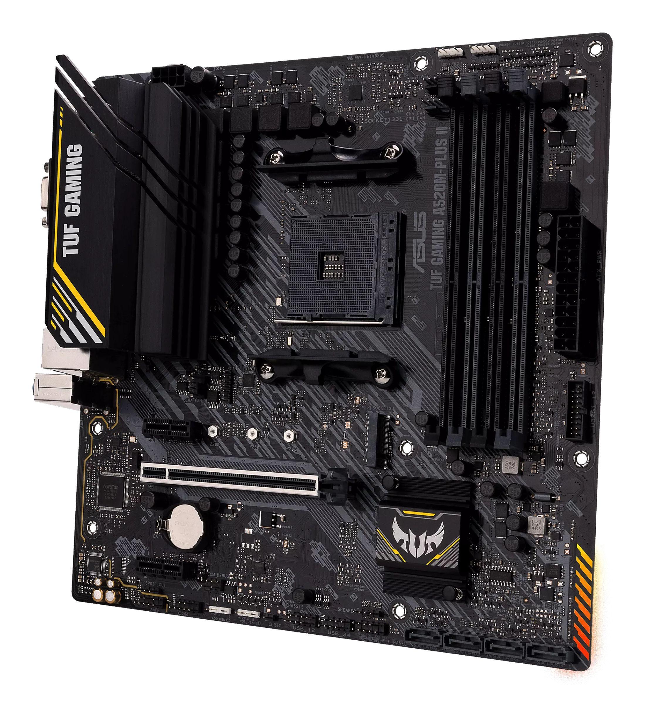 Motherboard ASUS TUF GAMING A520M-PLUS II (AM4 - micro ATX - Duplo canal - Preto), miniatura 4