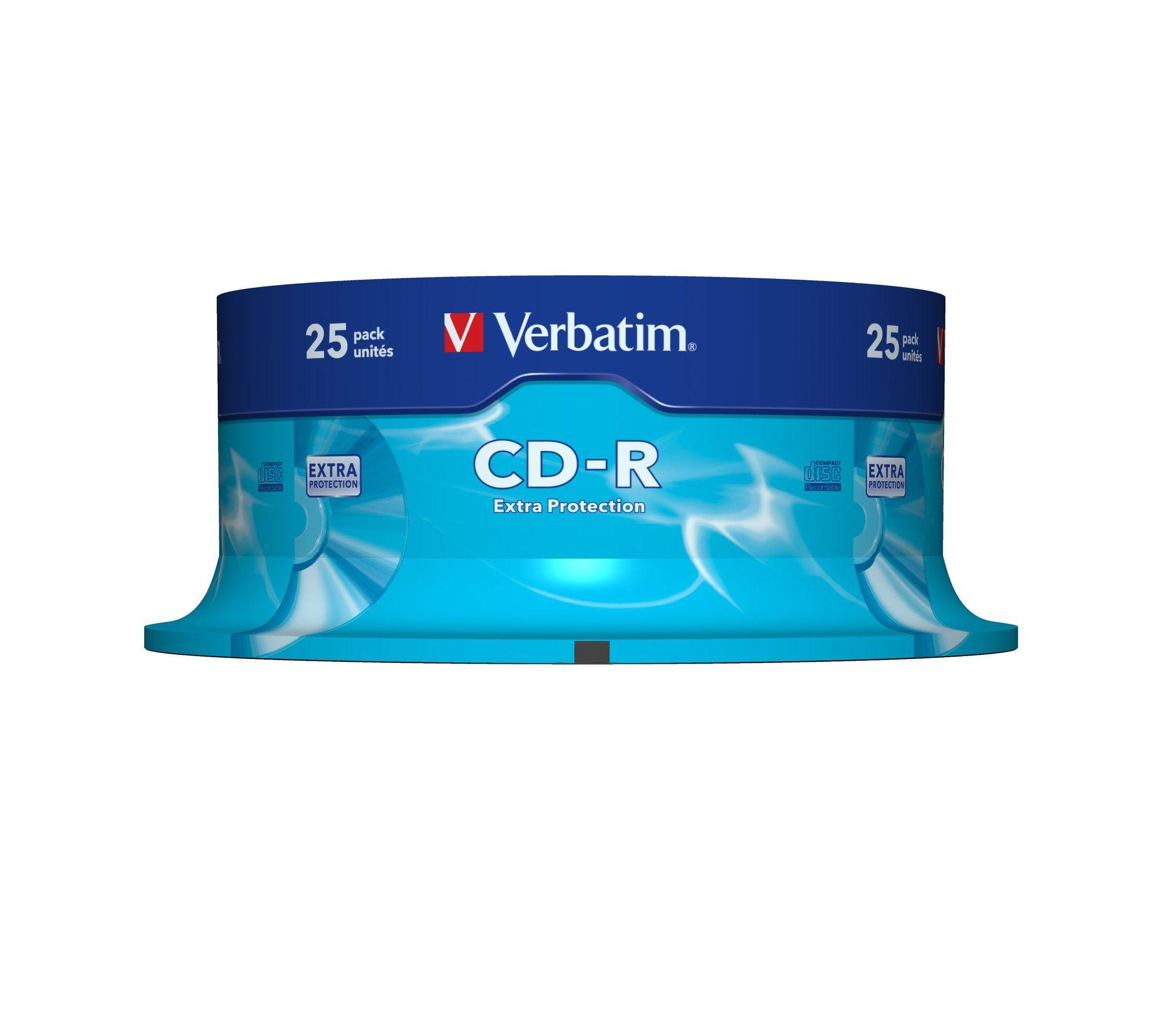 CD-R VERBATIM ECVRBCRL530 (700MB - 52x - Tarrina de 25 unidades)