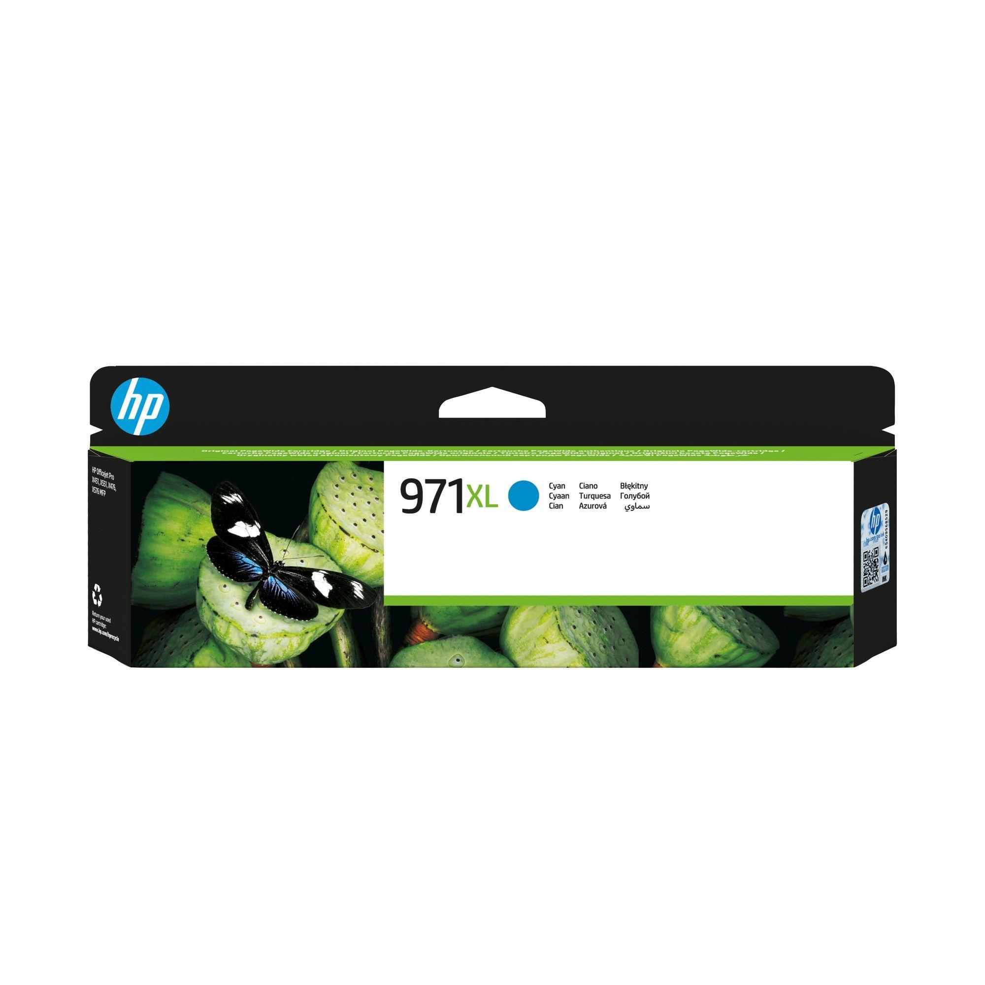 Tinteiro HP 971XL (6600 páginas - Ciano)