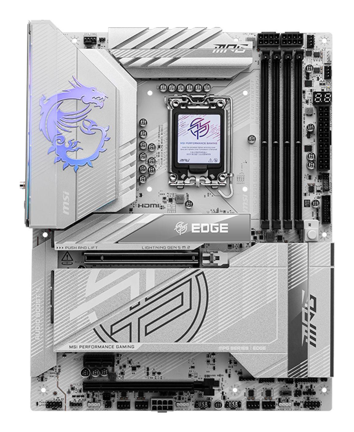 Motherboard MSI MPG Z890 EDGE TI WIFI (LGA 1851 (Socket V1) - Intel Core Ultra - ATX - Branco), miniatura 2