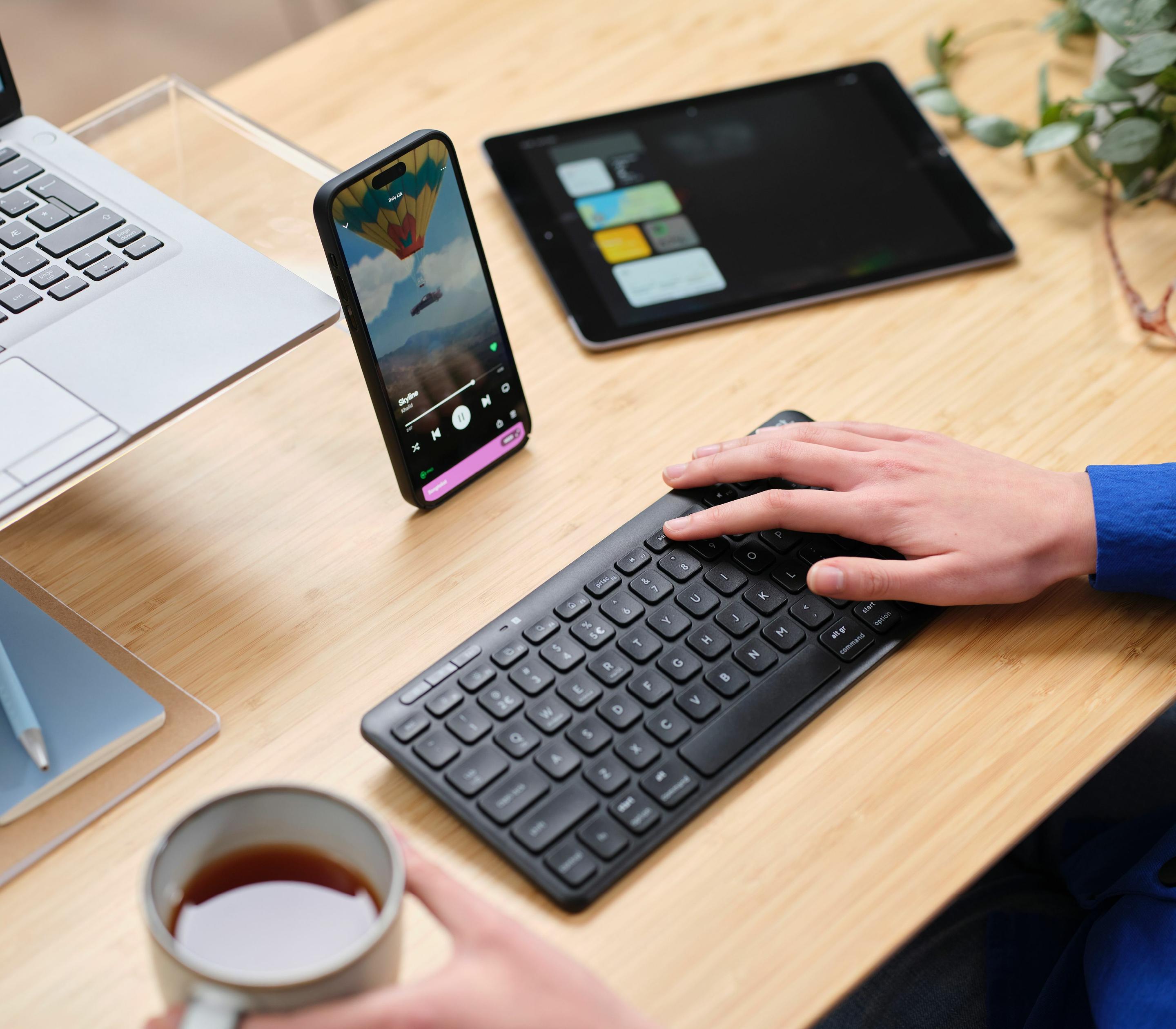 Teclado TRUST Lyra (Espanhol - Teclas tesoura - Mini - Preto) — miniatura 9