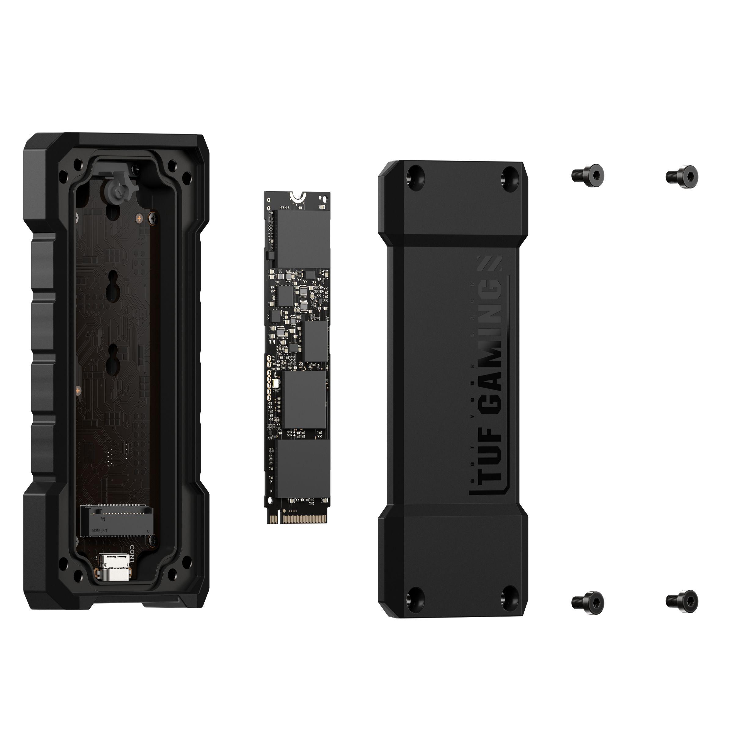 Caixa Externa SSD ASUS TUF Gaming A2 (4 TB - M.2 - PCI Express, SATA NVMe - Preto) — miniatura 9