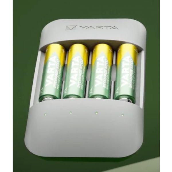 Carregador de Pilhas VARTA Eco Charger Pro Recycled+ 57683 101 121 (USB - AA, AAA - Cinzento), miniatura 4