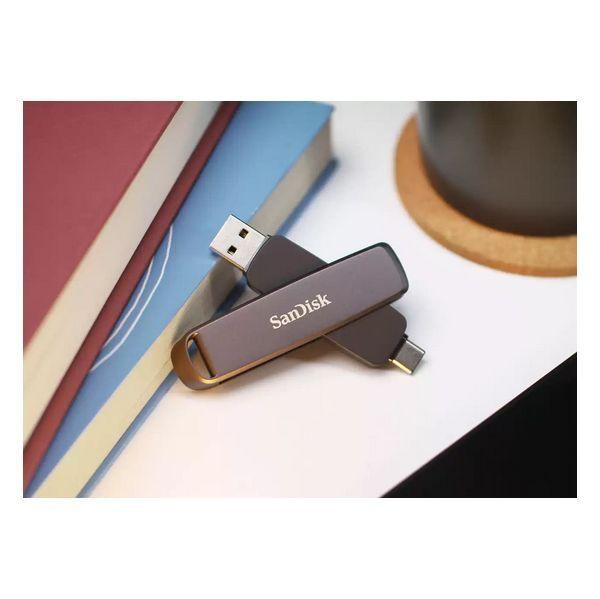 Pen USB SANDISK Extreme PRO Dual Drive (1 TB - Rotativo - USB Type-C e USB Type-A - Preto), miniatura 4