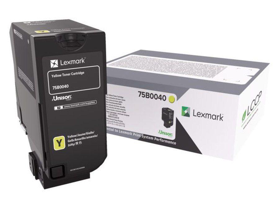 Toner LEXMARK 75B0040 (10.000 páginas - Amarelo), miniatura 2