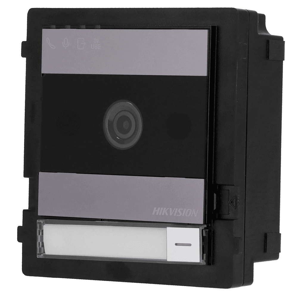 Painel Exterior de Videoporteiro HIKVISION DS-KD7003EY-IME2/Aluminum (2 Fios - Câmara 2 MP - IP65/IK08 - Alumínio/Preto)