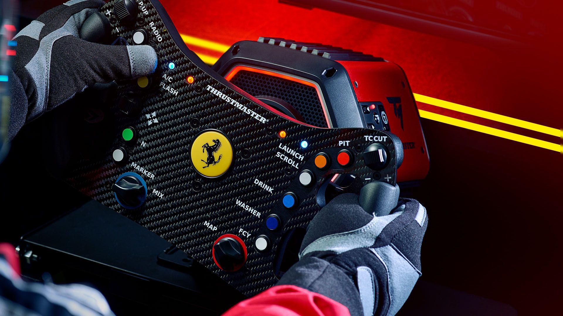 Volante e Pedais THRUSTMASTER T818 Ferrari 488 GT3 DD FF (PC - Com fios - Preto e Vermelho), miniatura 5