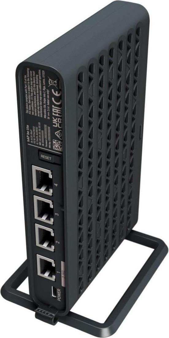 Router MIKROTIK hAP be lite A42G-HBEP (Wi-Fi 7 - 3600 Mbit/s - Banda dupla - Preto)