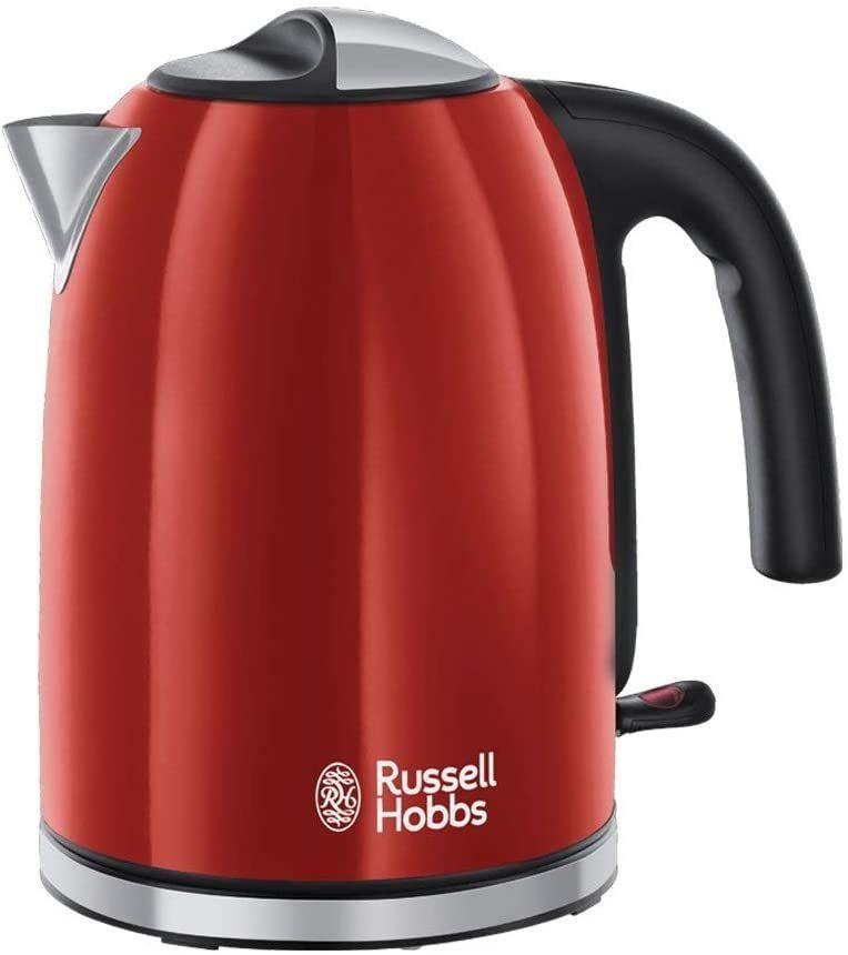 Jarro Elétrico RUSSELL HOBBS 20412-70 (Inox - Preto/Vermelho/Inox)