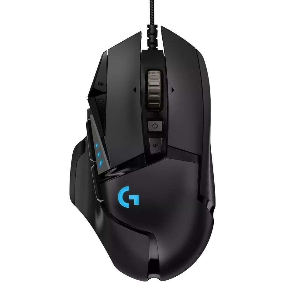 Rato LOGITECH G502 HERO (Mão direita - 25600 DPI - Ótico - Preto)