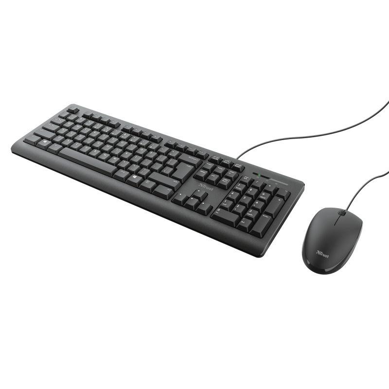 Teclado e Rato TRUST TKM-250 (Espanhol - Tamanho completo - USB - Preto), miniatura 2