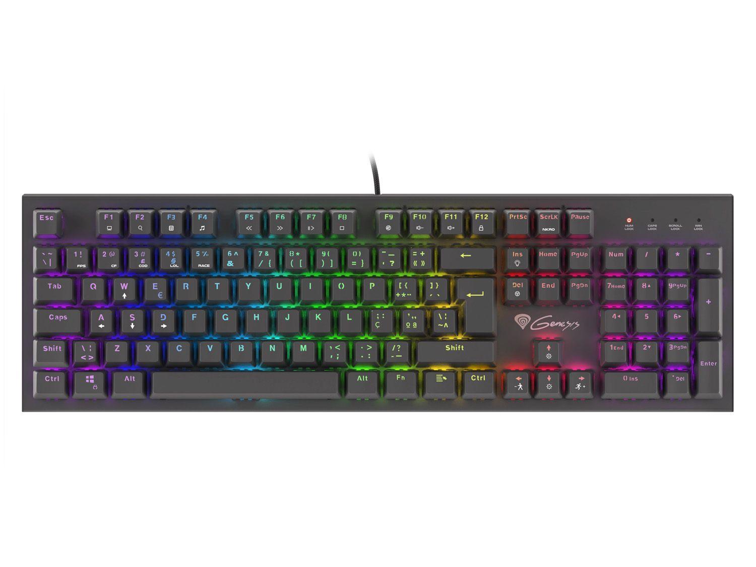 Teclado GENESIS THOR 300 (Português - Outemu RGB Red - Tamanho completo - Preto), miniatura 2