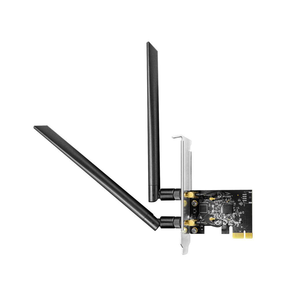 Placa de Rede PCIe CUDY WE1300 1.0 (Wi-Fi 5 - 867,400 Mbit/s - Dual-band - Preto)