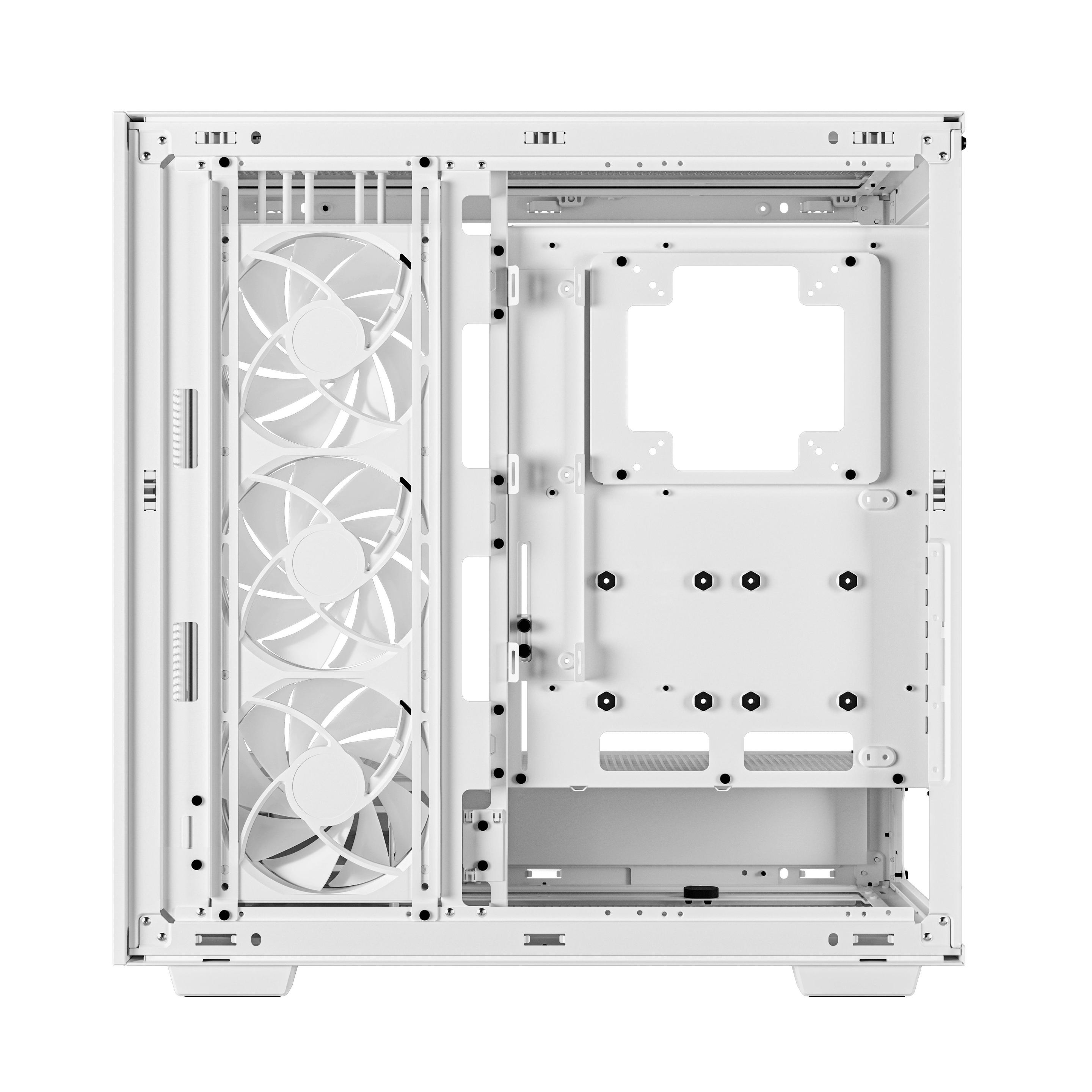 Caixa PC DEEPCOOL Morpheus (ATX, micro ATX, Mini-ATX, EATX - Tower - ABS, SPCC, vidro temperado - Branco) — miniatura 6