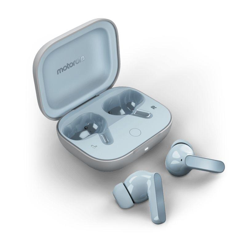 Auscultadores MOTOROLA Moto Buds (Binaural - Sem fios - Intra-aural - Azul Glacial)