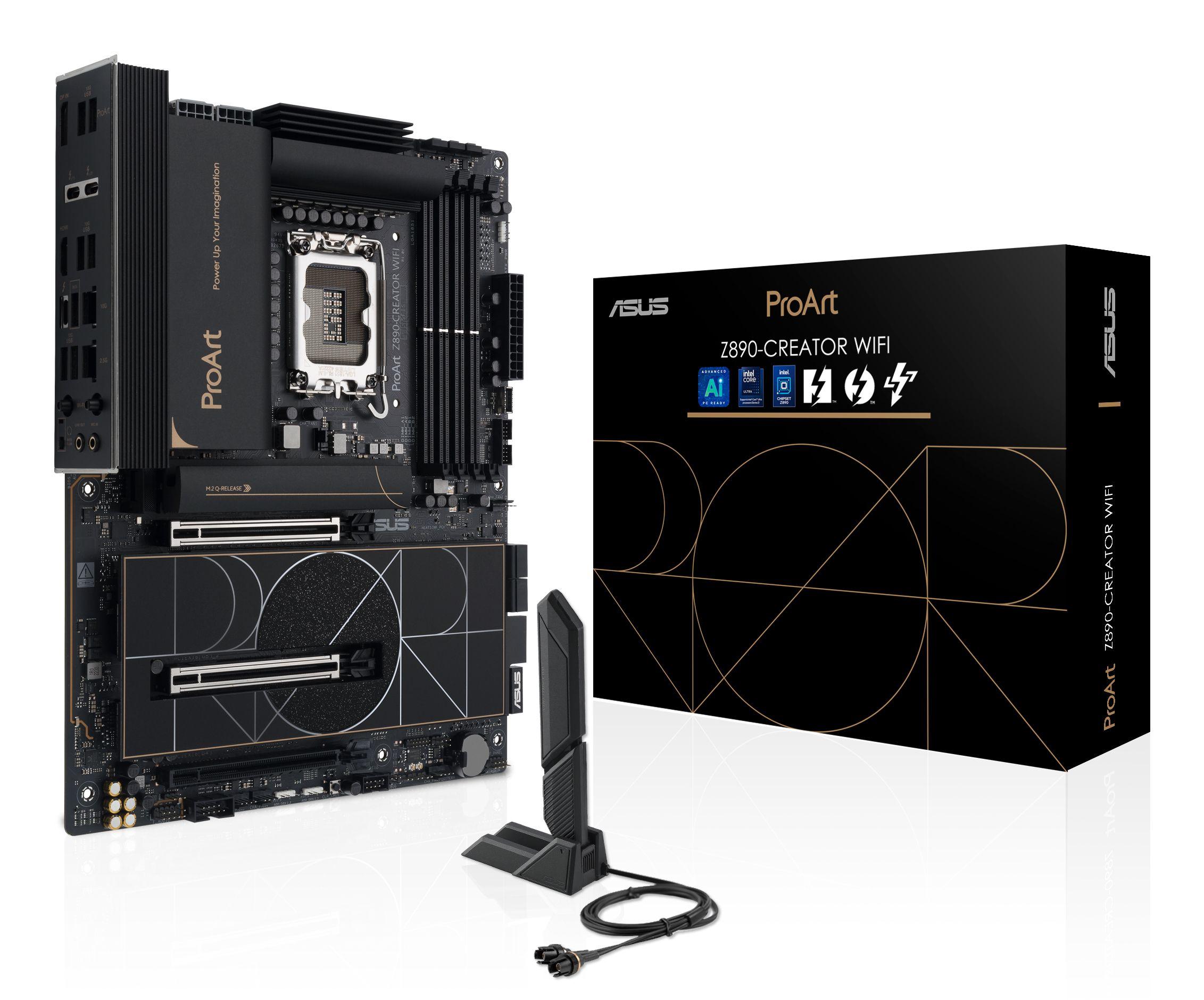 Motherboard ASUS ProArt Z890-Creator WiFi (LGA 1851 (Socket V1) - Intel Core Ultra - ATX - Preto)