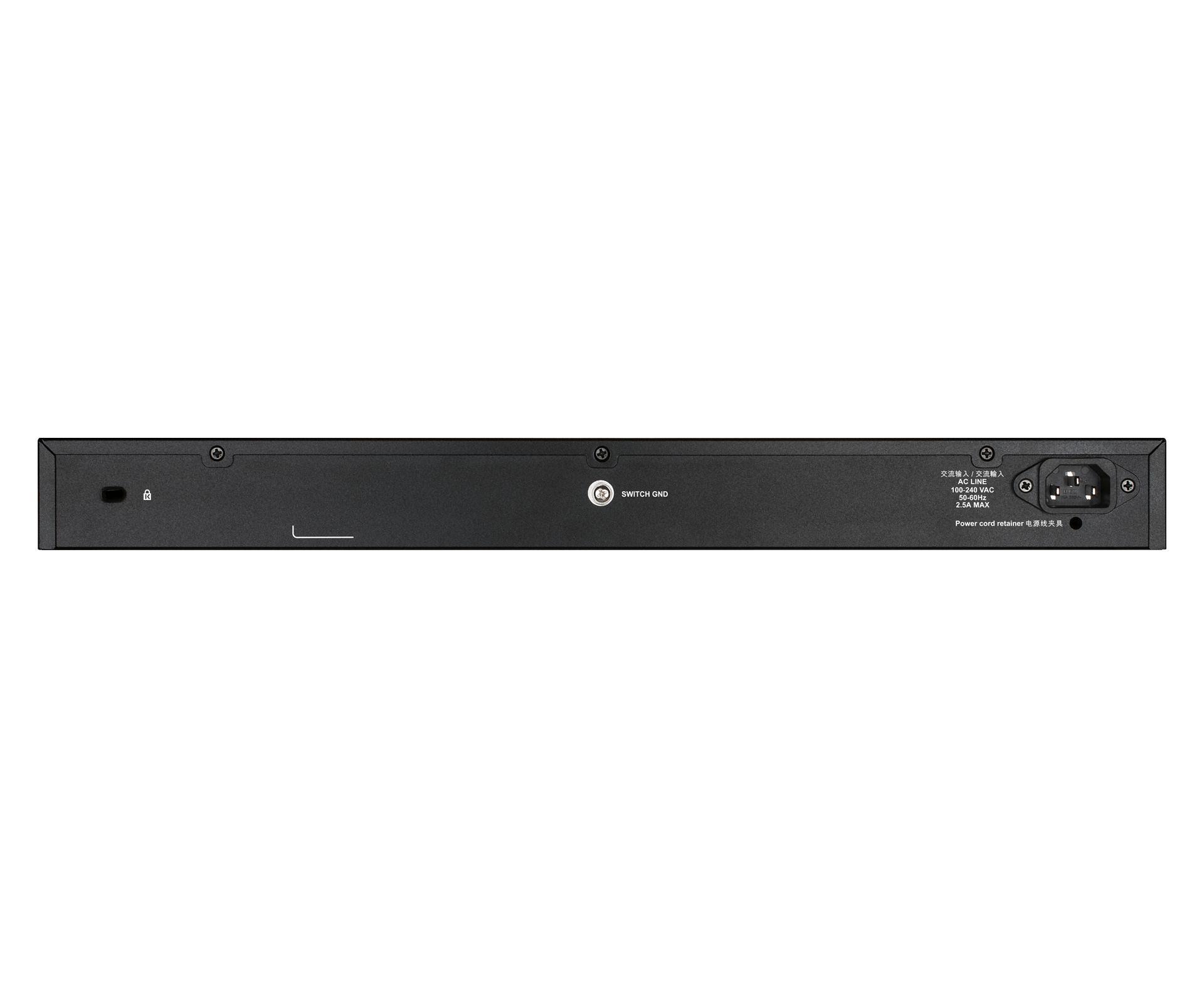 Switch D-LINK DGS-1250-52X/E (Gigabit Ethernet - 16 MB - 176 Gbit/s - Preto) — miniatura 3