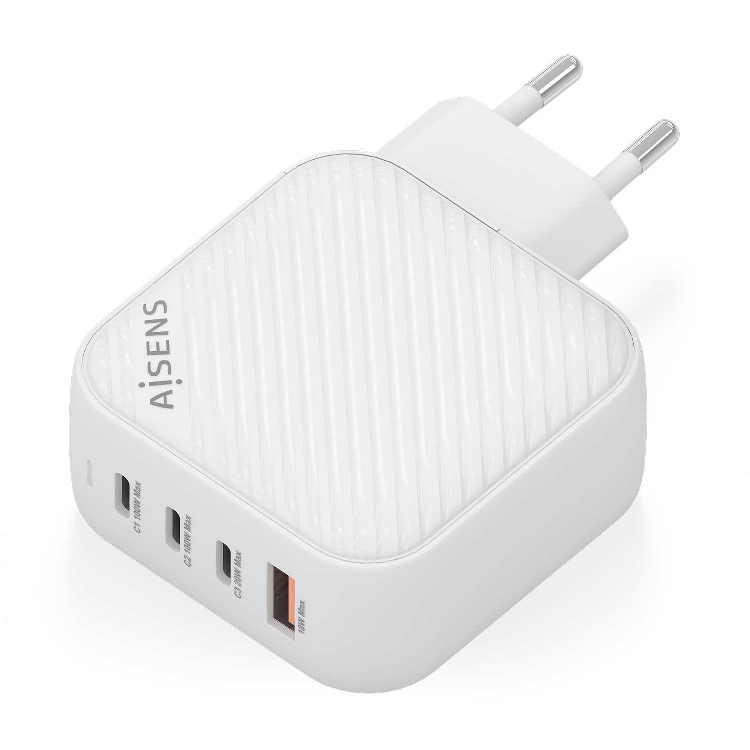 Carregador de Parede AISENS ASCH-100W4P028-W (100 W - Branco), miniatura 2