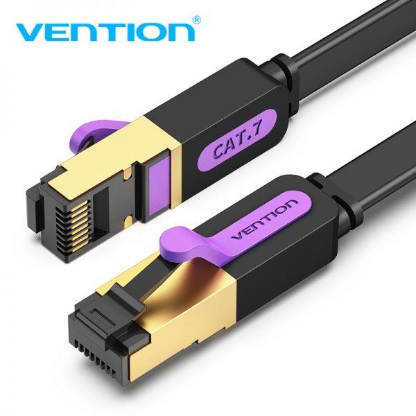Cabo de Rede RJ45 VENTION ICABI (3 m - Cat7 - RJ-45 - Preto)