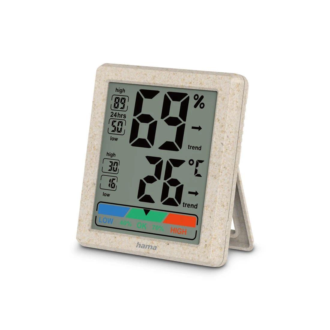 Termómetro e Higrómetro Digital HAMA Ponza 222227 (Plástico, Trigo), miniatura 3