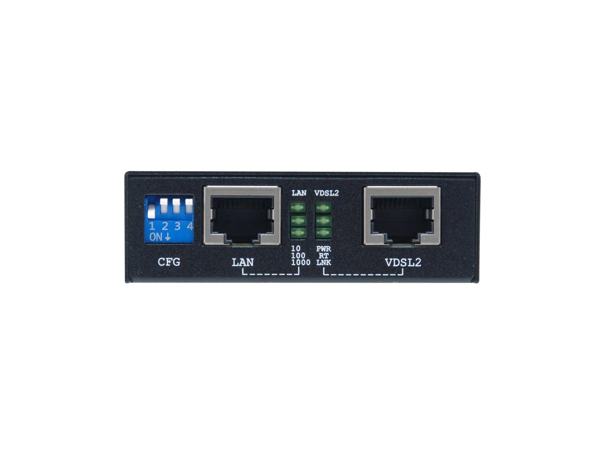 Conversor de Média de Rede LEVELONE VDS-2201 (10, 100, 1000 Mbit/s - 1000 Mbit/s - Preto) — miniatura 2