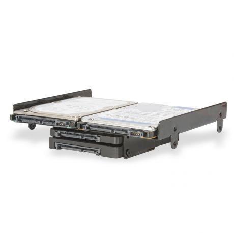 Suporte de Montagem EWENT EW7002 (Baía 5,25" para HDD/SSD 2,5" e 3,5" - Preto) — miniatura 3