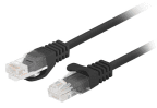 Cabo de Rede RJ45 LANBERG PCU6-20CC-0025-BK (0,25 m - Cat. 6 - Preto)