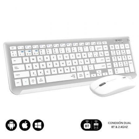 Teclado e Rato SUBBLIM Prestige Combo (Espanhol - Teclas tesoura - 98% - Prateado e Branco), miniatura 2