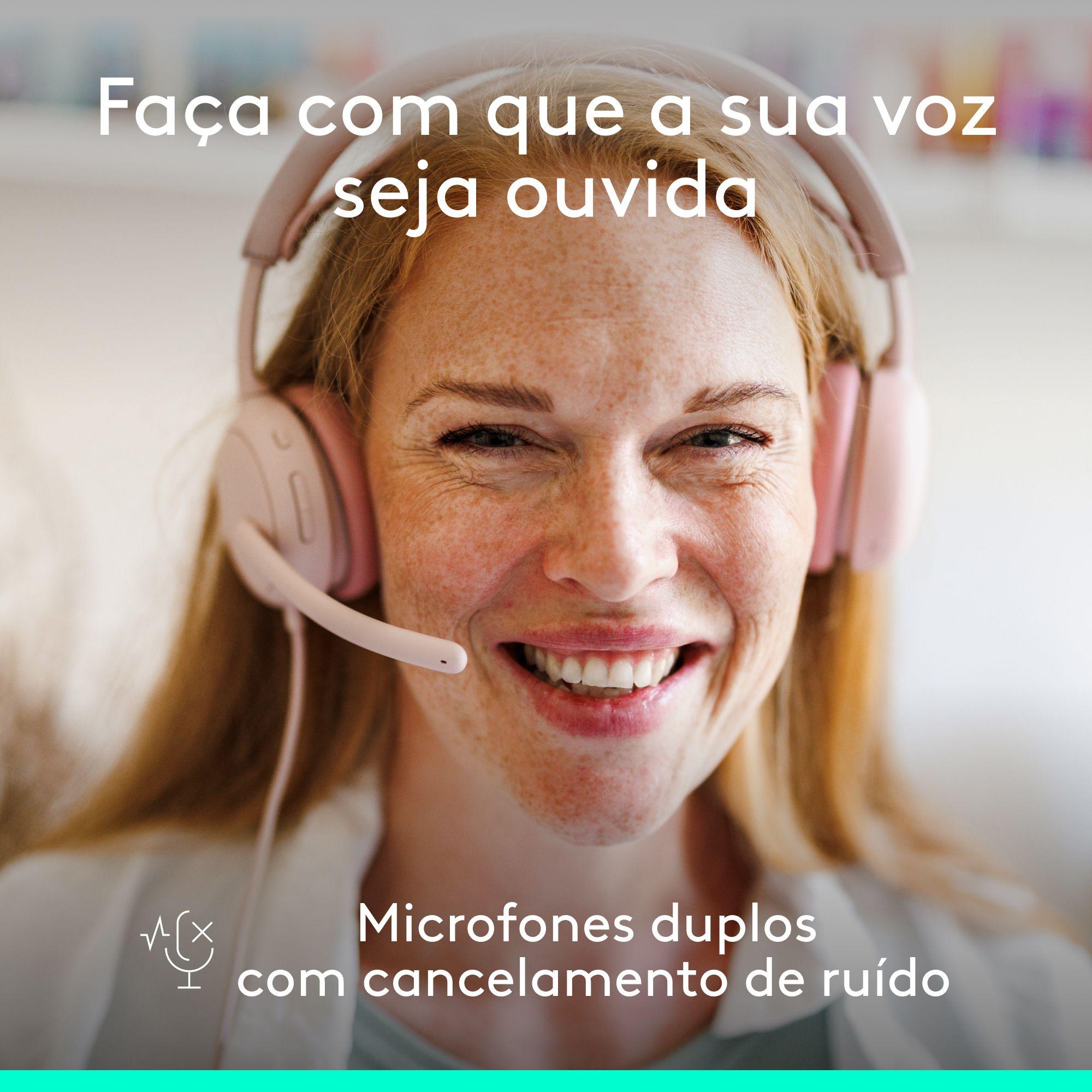 Headset LOGITECH Zone Wired 2 (Binaural - Com fios - Supra-aural - Rosa), miniatura 4