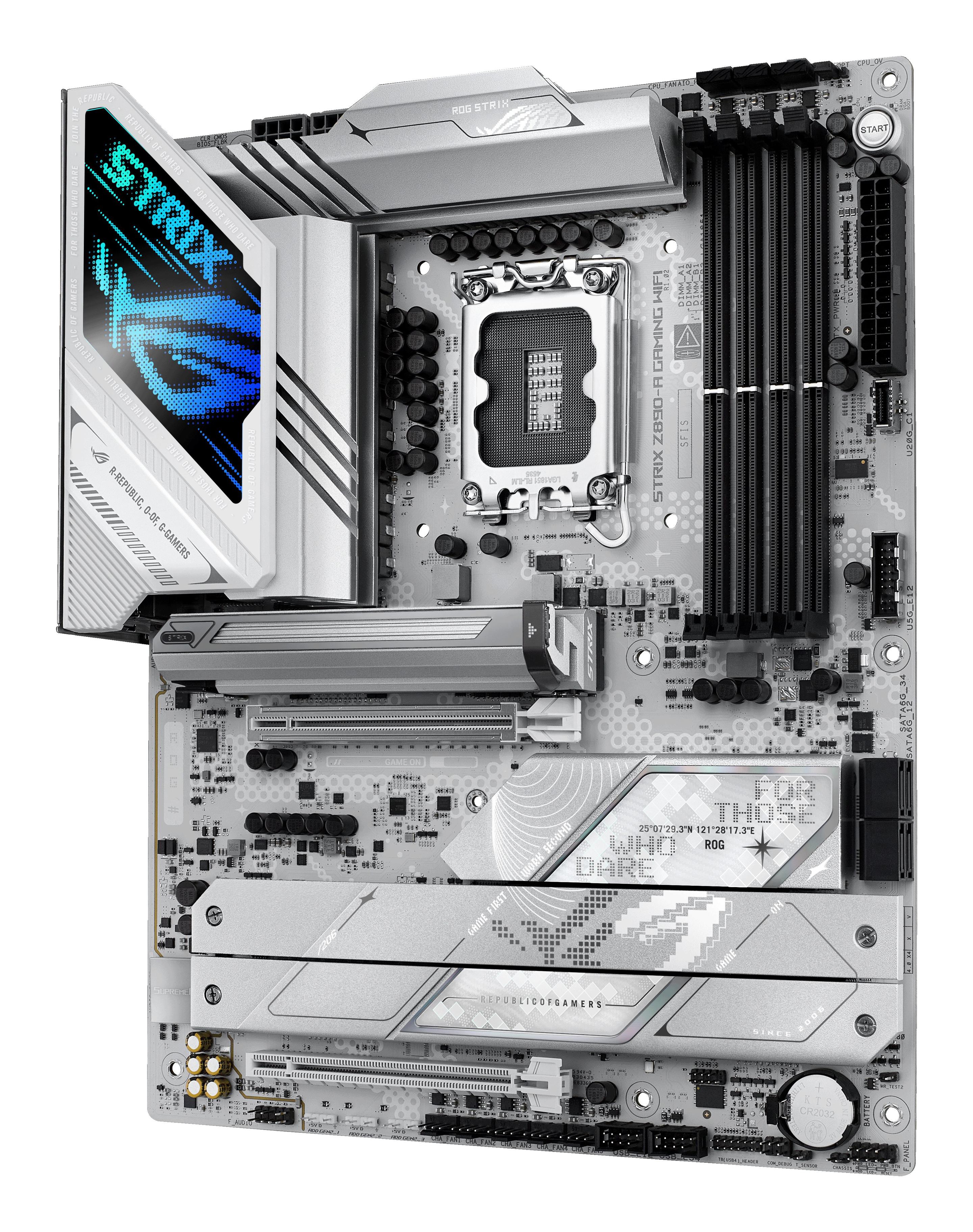 Motherboard ASUS ROG STRIX Z890-A GAMING WIFI (LGA 1851 (Socket V1) - Intel Core Ultra - ATX - Branco), miniatura 4