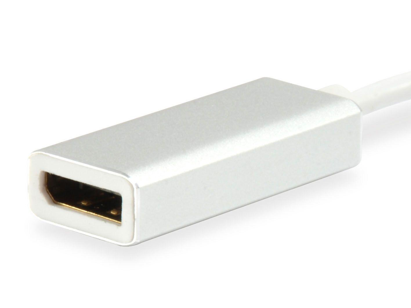 Adaptador USB-C para DisplayPort EQUIP 133458 (15 cm - DisplayPort - USB Type C - Branco) — miniatura 2