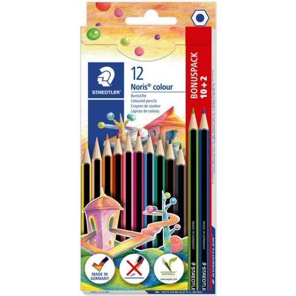 Lápis de Cor STAEDTLER Noris Colour 185 C12P (3 anos - Multicor)