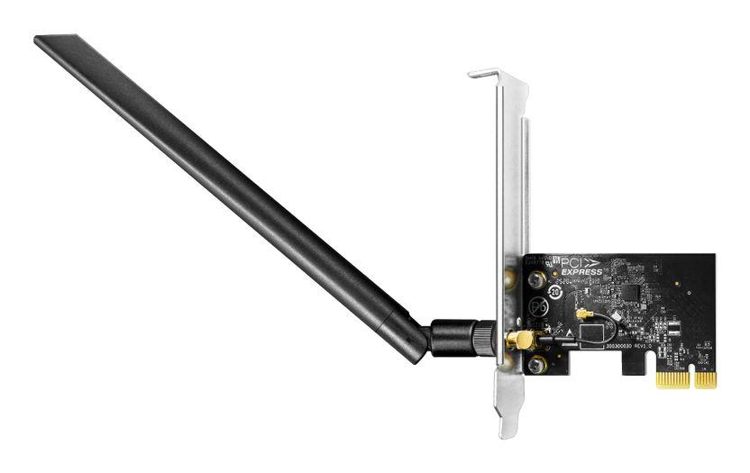 Placa de Rede PCIe CUDY WE650 1.0 (Wi-Fi 5 - 433,2 Mbit/s - 2,4 GHz / 5 GHz - Preto)