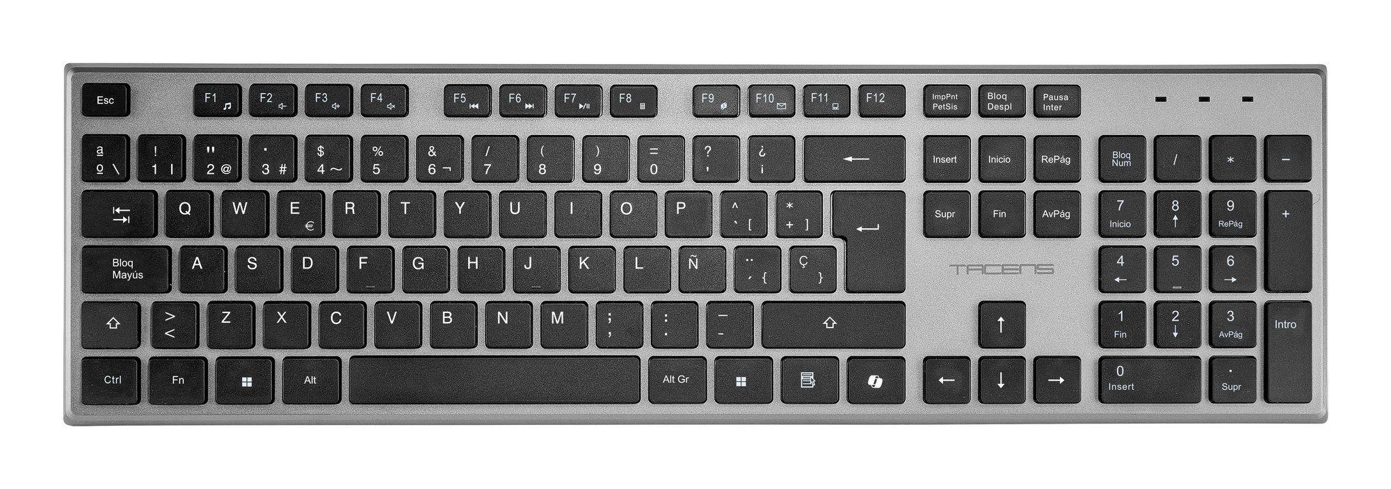 Conjunto de Teclado e Rato TACENS Zenith 6ZENITHES (Espanhol - Interruptor de membrana - Tamanho completo - Cinzento) — miniatura 3
