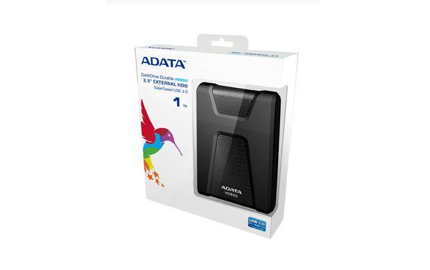 Disco Rígido Externo ADATA AHD650-1TU31-CBK (1 TB - 2,5" - SATA - Preto) — miniatura 2