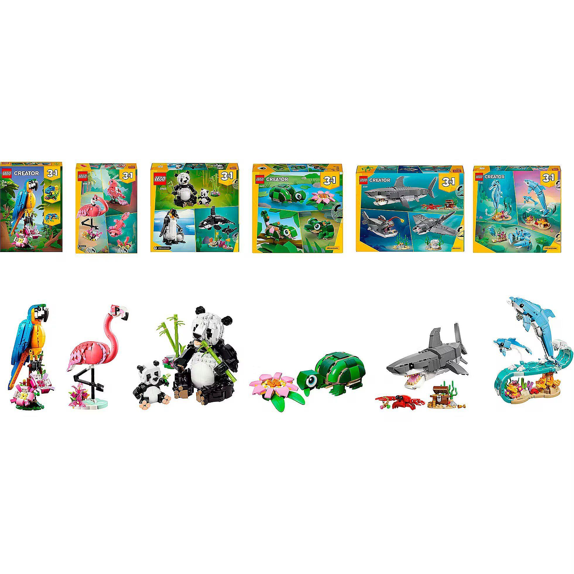 Conjunto de Construção LEGO Creator Wild Animals Bundle (2215 peças - 7 a 9 anos)