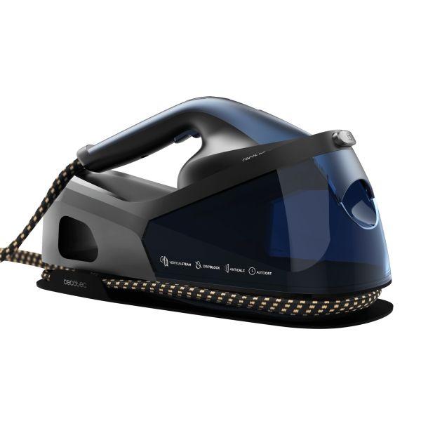 Centro de Engomar CECOTEC IronHero V-2400 Station (2400 W - 1,2 l - 370 g/min - Preto, Azul e Cinzento)