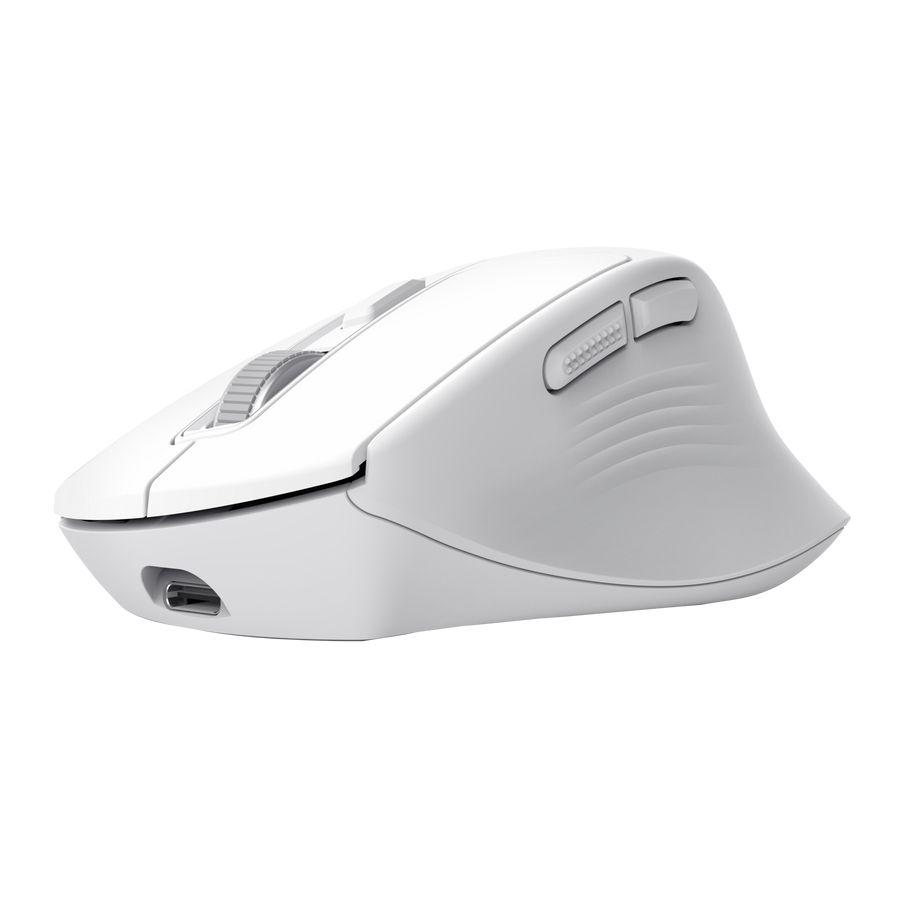 Rato TRUST Niven (Mão direita - 3200 DPI - RF Wireless+Bluetooth - Branco) — miniatura 2