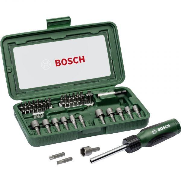 Jogo de Bits e Chave de Fendas BOSCH 2607019504 (46 Peças)