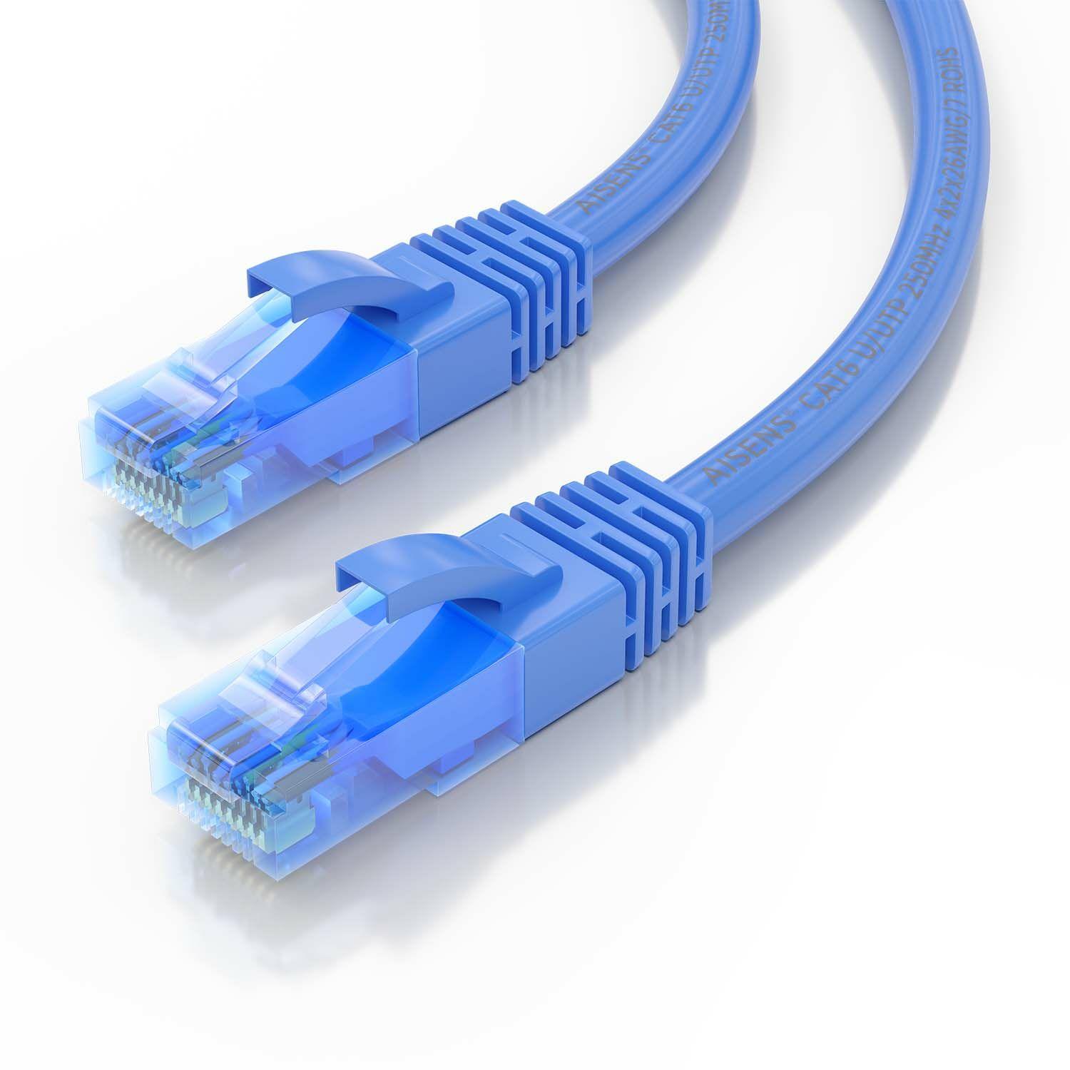 Cabo de Rede AISENS A135-0804 (5 m - Cat6 - RJ-45 - Azul) — miniatura 3