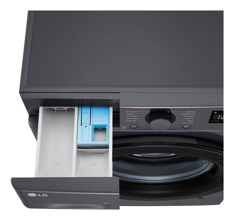 Máquina de Lavar Roupa Independente LG F4WR5009A6M (1360 RPM - A - 50 l - Preto), miniatura 3