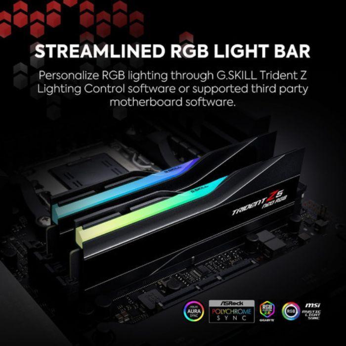 Memória RAM G.SKILL Trident Z5 Neo RGB F5-6000J3040G32GX2-TZ5NR (6000 MHz - 64 GB - DIMM), miniatura 4
