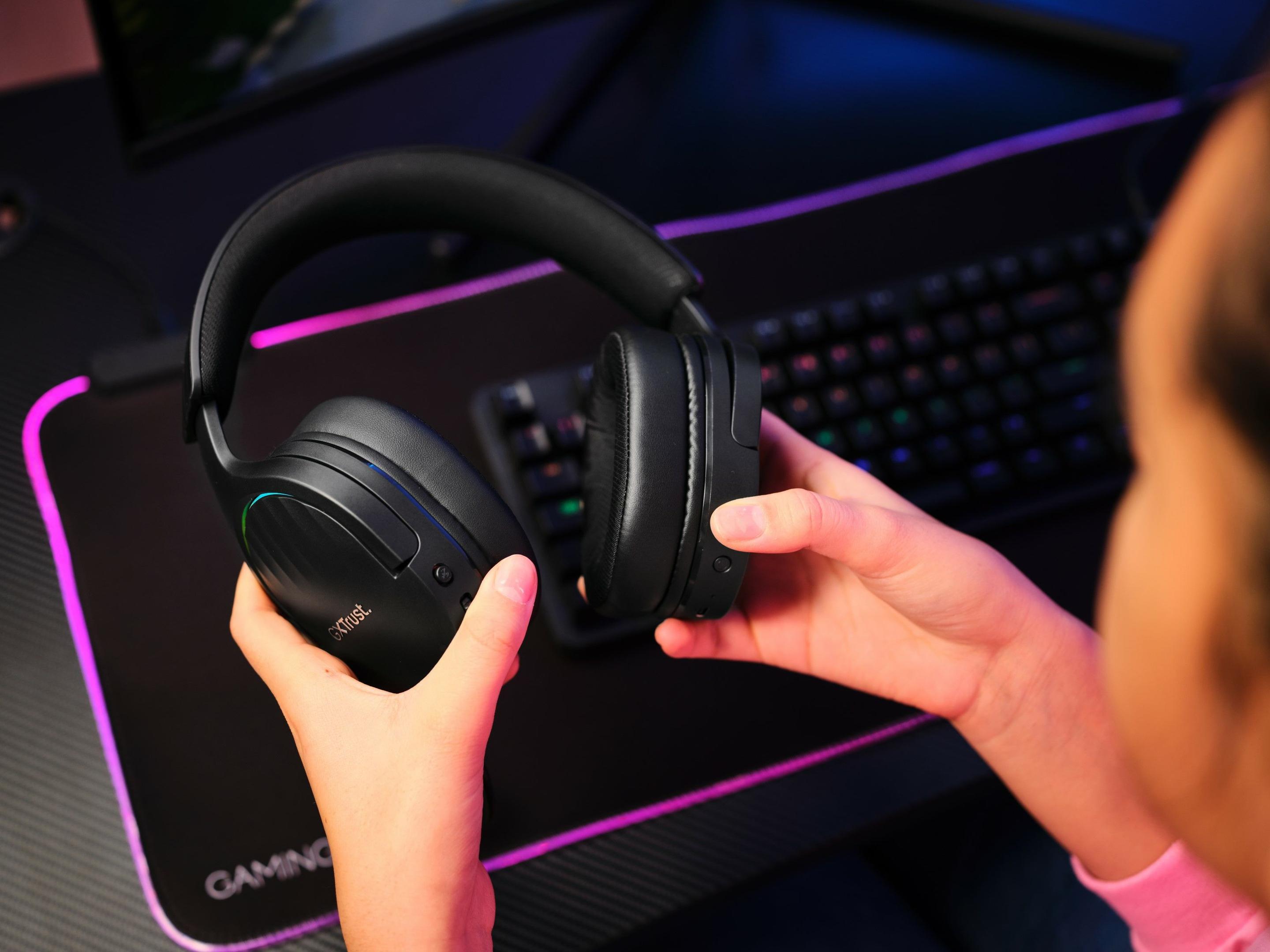 Headset Gaming TRUST GXT 491 Fayzo (Binaural - Com fios e sem fios - 5 cm - Preto), miniatura 12