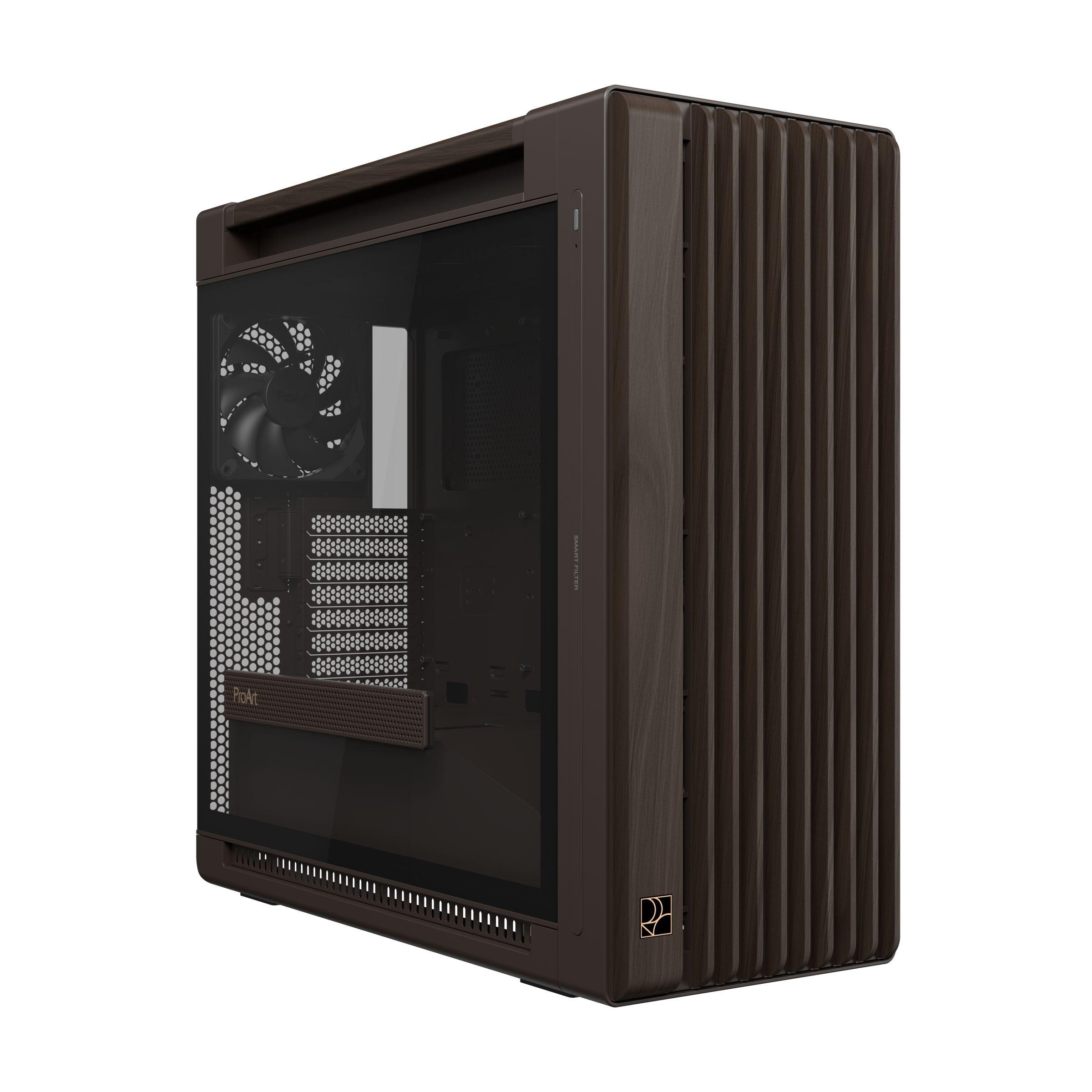 Caixa de Computador ASUS ProArt PA602 Wood Edition (Midi Tower - 18,5 cm - 44 cm - Castanho)